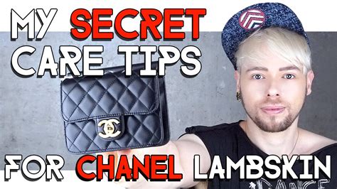 chanel lambskin protection|Chanel handbag care.